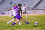 Lemoore's Hipolito Villegas scores his second goal of the game against Mt. Whitney Tuesday night in a 4-0 victory.